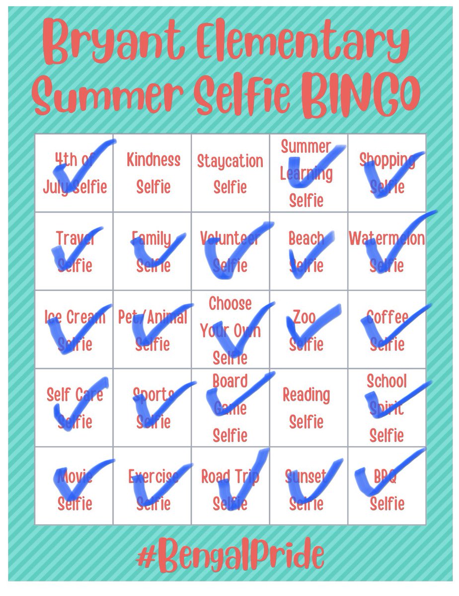 Showing my school spirit in the hat <a href="/mckinley_ms/">Mrs Ballew's class</a> gave me! #bengalpride <a href="/BryantElem/">Bryant Elementary</a>