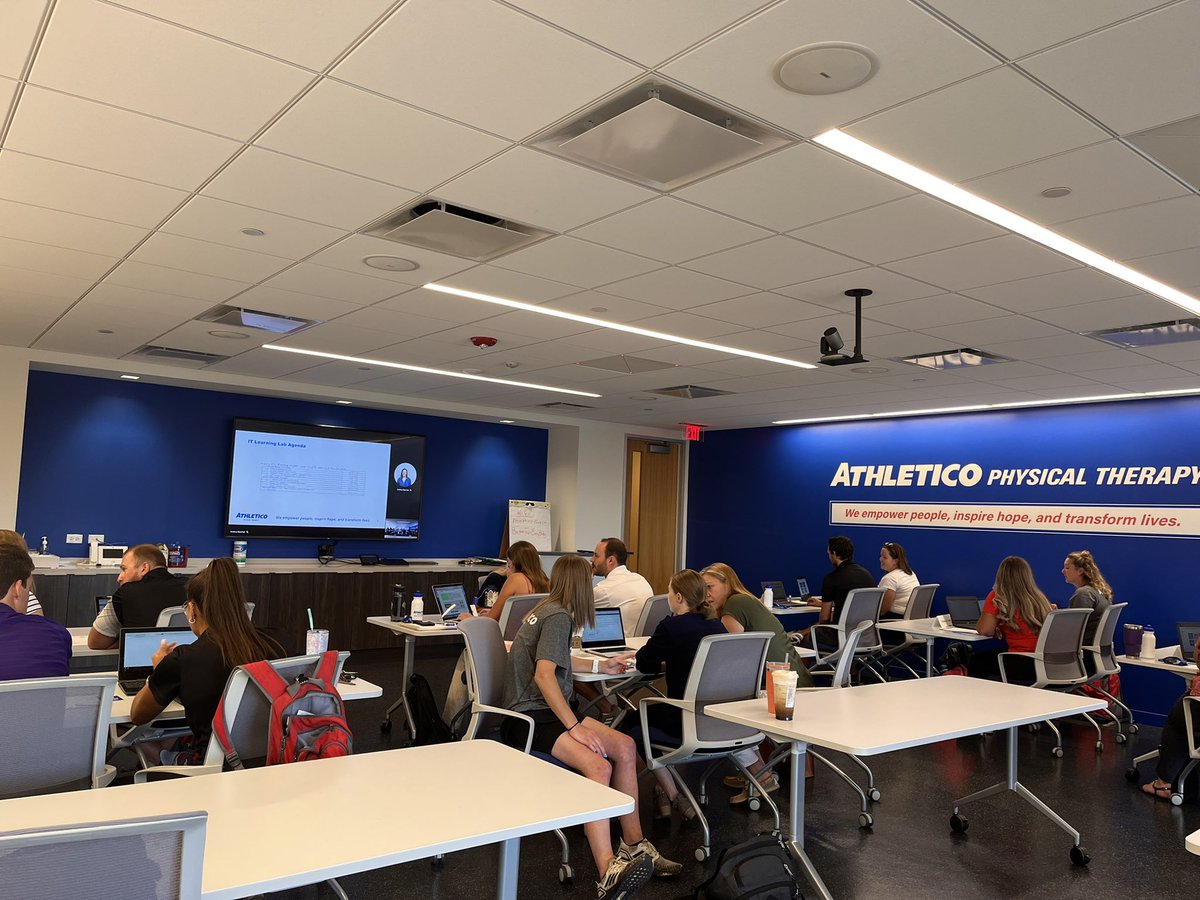 BleonATC12's tweet photo. No one does it better! @Athletico New Hire Orientation for our incoming athletic trainers - preparing this week so we are ready for next week @AcoATTeam Welcome to the team! https://t.co/EbNt41M0qT