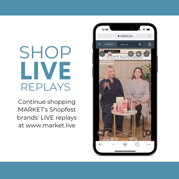 ShopMARKET_Live's tweet photo. Miss any of the amazing streams during #Shopfest? Don't worry! Check out the Shopfest brands' LIVE replays today, it'll be like the festival never ended!
https://t.co/cye0SnAKMj
#MARKETshopfest #MARKET #LivestreamShopping https://t.co/xnrWJgt9L3