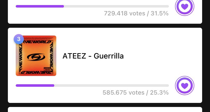 Atiny !! We hit 13.1 K tiktok videos wow🫡 we can get to 14k next right 😈? Also don’t forget to vote on Mubeat we’re currently in 3rd place 💗🤭🤭 #ATEEZ #Guerrilla1stWin
