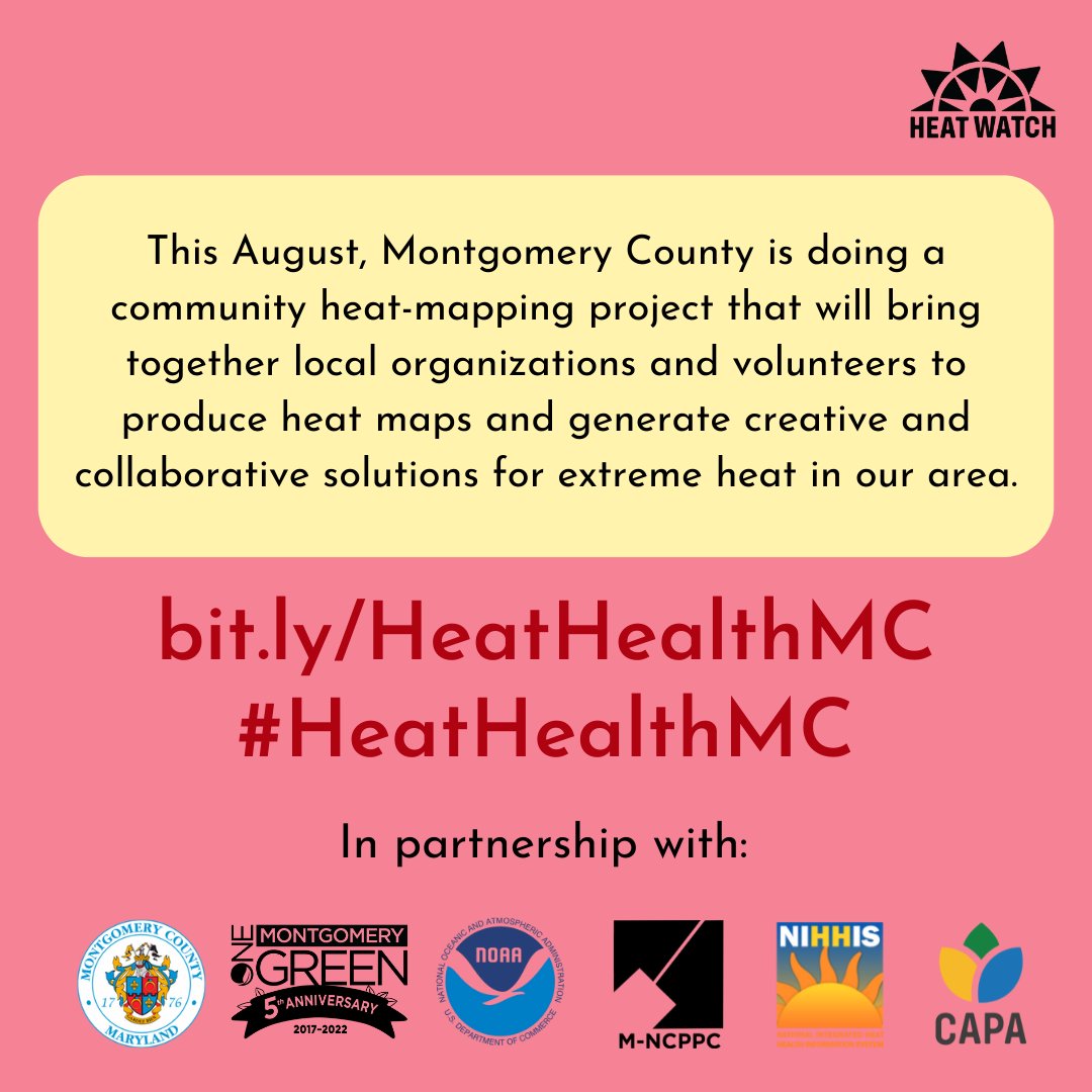 MyGreenMC's tweet photo. By 2100, Montgomery County could expect 60 days over 95°F 🔥 each year if we don’t act to stabilize current and future GHG emissions! Learn more about how @MontgomeryCoMD is managing extreme heat: https://t.co/ZMawal5lel #HeatIslands #HeatHealthMC https://t.co/XHGKthSknU