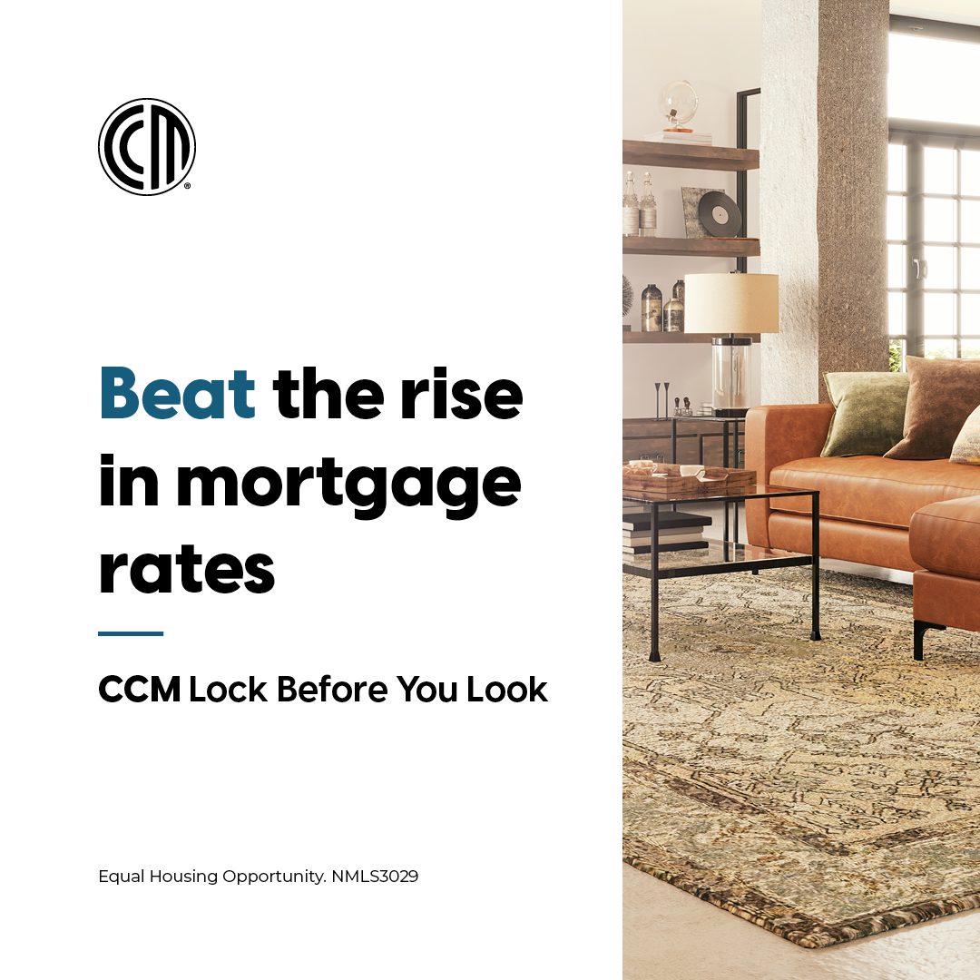 TheJoeSotoTeam's tweet photo. Don’t wait for mortgage rates to rise. Protect yourself now with the CCM Lock Before You Look program. Lock your rate for up to 90 days while you shop for a home. And be one step closer to closing! Let’s lock! Connect with us today to get started. https://t.co/uyl5ICDjIJ