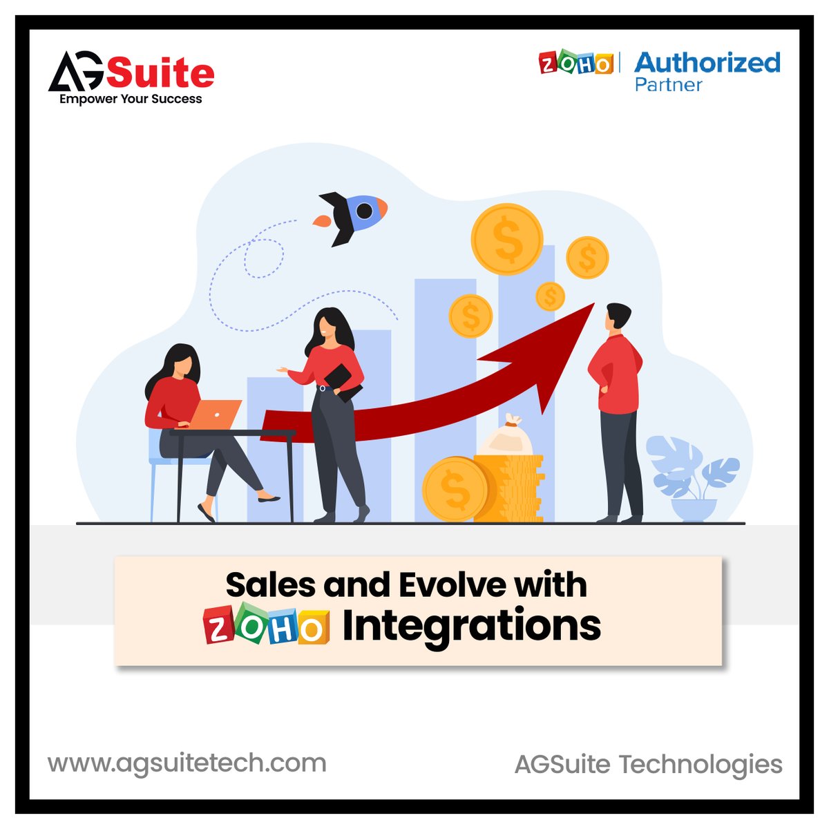 agsuite's tweet photo. Sales and Evolve with Zoho Integrations 

Want to know more?
Ping us at hello@agsuitetech.com or you can also visit our website https://t.co/05opzxFsN1

#AGSuite #crmsoftware #crmsolutions #zohoimplementation #crmsolution #crmsystem #crm #zohocrm #zoho #business #software https://t.co/zGARi9uXr6
