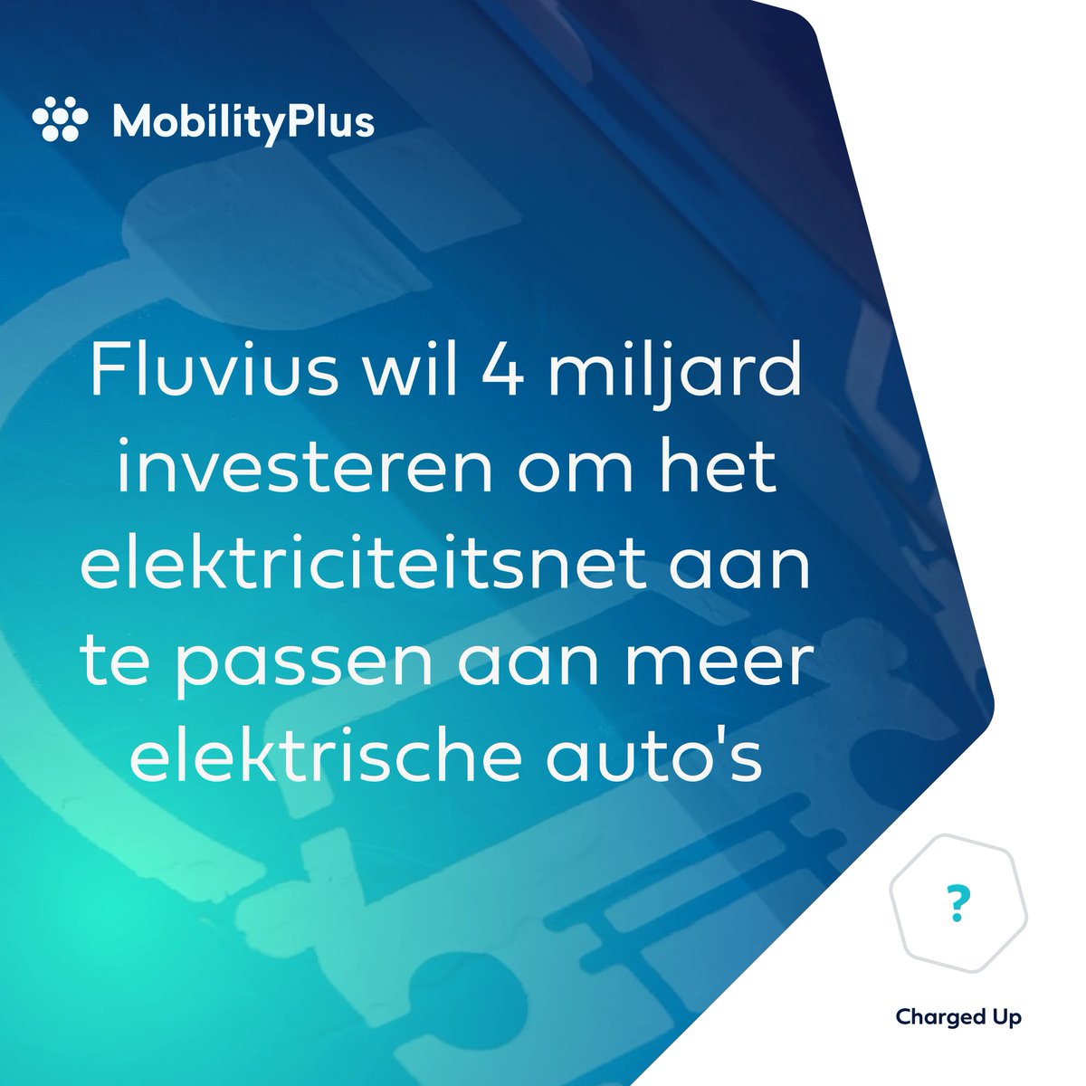 mobilityplusBE's tweet photo. Fluvius plant de komende 10 jaar extra investeringen om ons net voor te bereiden op elektrische mobiliteit. De netbeheerder vraagt daarvoor 4 miljard euro, bovenop de eerder geplande 7 miljard euro aan investeringen. Het plan moet nu worden goedgekeurd door energieregulator VREG. https://t.co/Vj3NyMuxCV