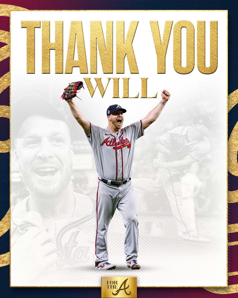 Braves's tweet image. On behalf of Braves Country, thank you Will ❤️