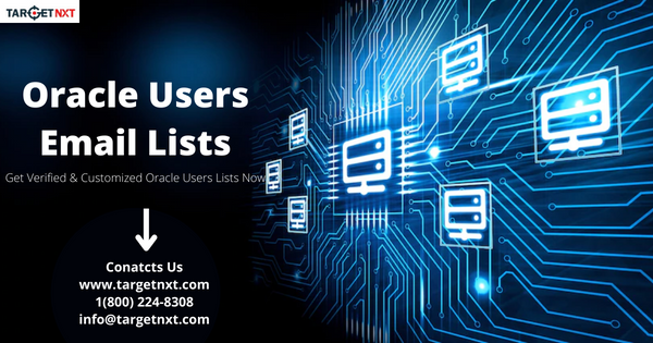 TargetNXT's tweet photo. Boost your productivity and increase your ROI with TargetNXT's Oracle Users Email Lists. To more visit : https://t.co/eJyfJniLNf
#Oracle #technology #oracleusers #email_Marketing #campaign #Database #informationtechnology #business https://t.co/aJzyxwqUwe