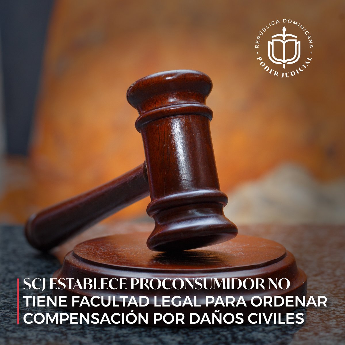 PoderJudicialRD's tweet photo. La Tercera Sala de la Suprema Corte de Justicia (SCJ) estableció que el Instituto Nacional de Protección de los Derechos del Consumidor (Proconsumidor) no posee facultad legal para ordenar compensación o devolución del pago de servicio a título de compensación por daños civiles https://t.co/AEFQLbWnxO
