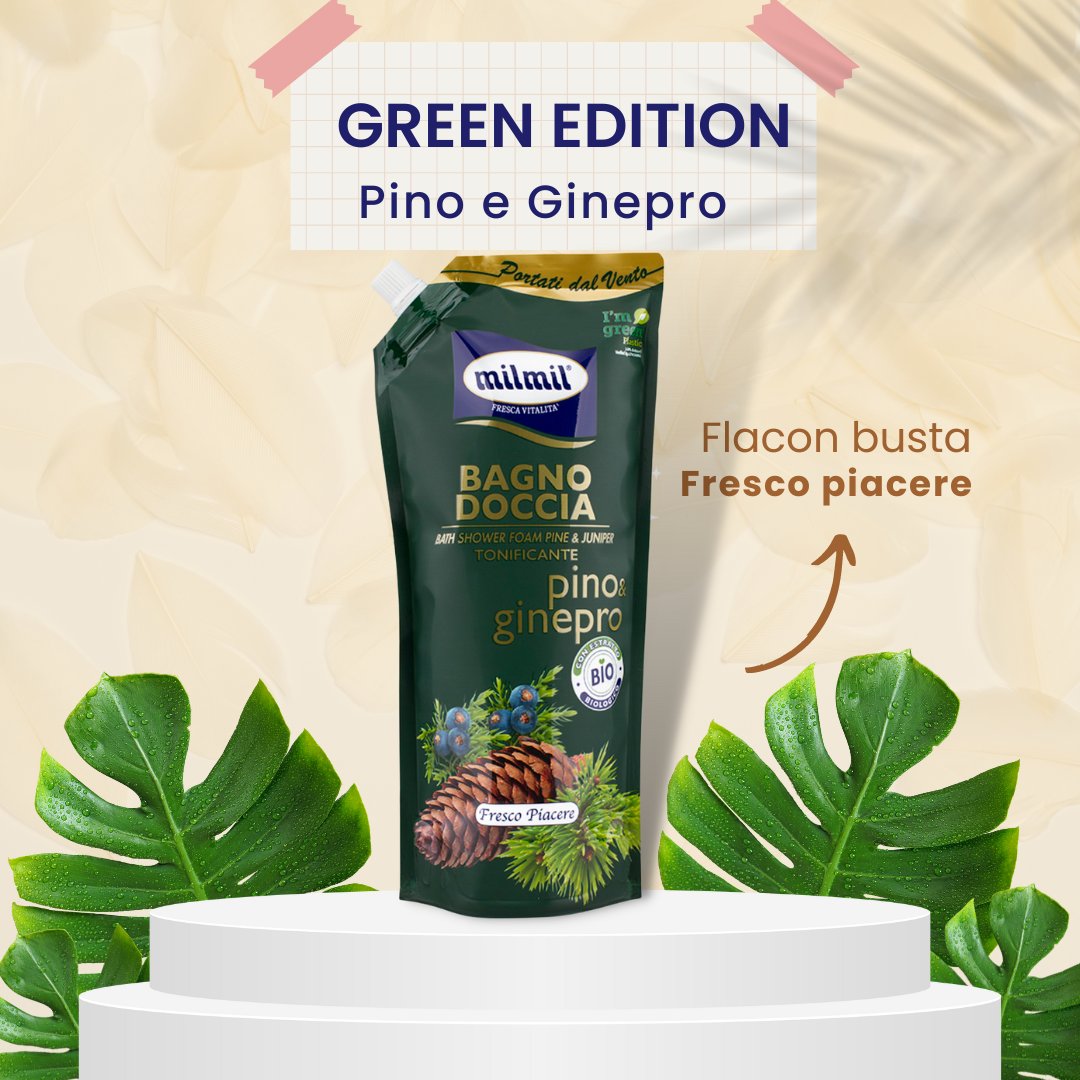 milmilofficial's tweet photo. Pino 🌲e Ginepro, una profumazione seducente e di classe per un bagnodoccia dalla schiuma morbida 🧸e idratante.
Soluzione falconbusta, ricarica universale.
Less plastic, more 🌎nature !
#milmil76 #milmillers #frescavitalità #lessplastic #lesspalsticwaste #lessplasticpackaging https://t.co/VA5Sh3iyfq
