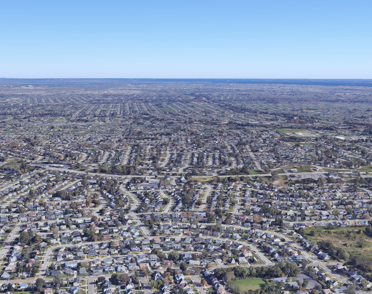 the_transit_guy's tweet photo. If New York City had the density of Long Island, the population of the city would be 722,000, or 8.1 million fewer people. We should absolutely upzone Long Island. https://t.co/2IAFlwyugX