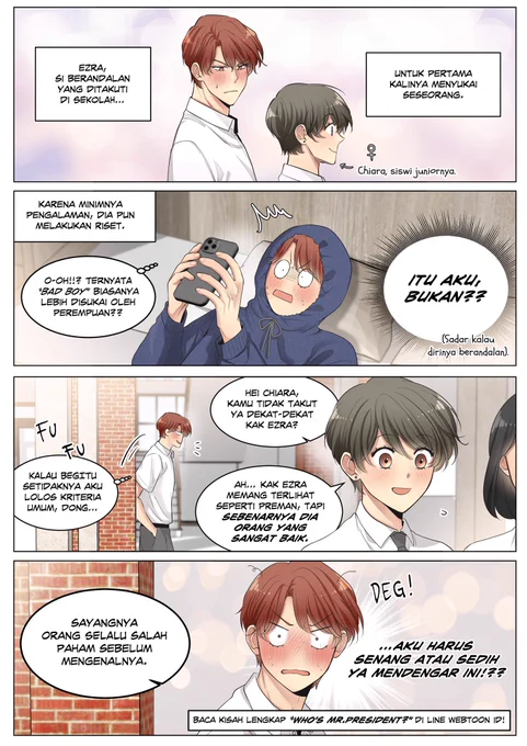 A quick 4 koma comic that i submitted for recent Ternate Komik Week Exhibition 🙇🏻‍♀️

Coming up with a one-shot 4 koma story idea is really hard, shout out for comic artists who be able to create it constantly 🙏🏻:"")✨ 