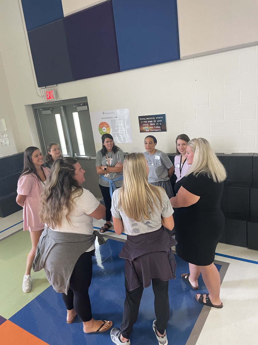 WBESBulldogs's tweet photo. Opening Ritual for PD this morning. Teachers grouped up and speaking about quotes. We are excited here at Waverly Belmont for the 2022-2023 school year! #WBgrowsme @MetroSchools @shumate_robin https://t.co/T9aveNZlY2