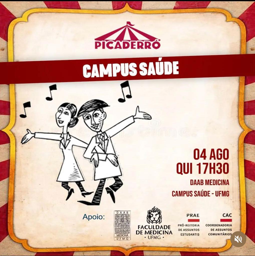 Como programação especial de férias, o projeto PicadeRRÓ promove um baile de forró no Diretório Acadêmico Alfredo Balena (DAAB), no campus Saúde, na próxima quinta-feira. O evento é aberto ao público.
Saiba mais e participe! bit.ly/3zT6kSh