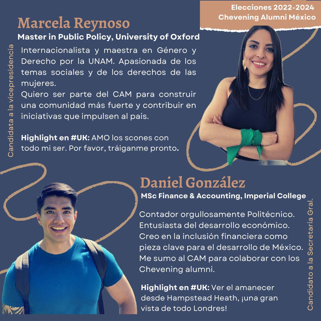 CheveningMX's tweet photo. Hola, somos la planilla #PorTi y nos gustaría ser tus representantes del CAM (Chevening Alumni México) para el próximo periodo. 

Primero queremos presentarnos y de paso compartir nuestro highlight favorito en 🇬🇧. 

¿Cuál fue el tuyo? https://t.co/d8bfH9mguQ
