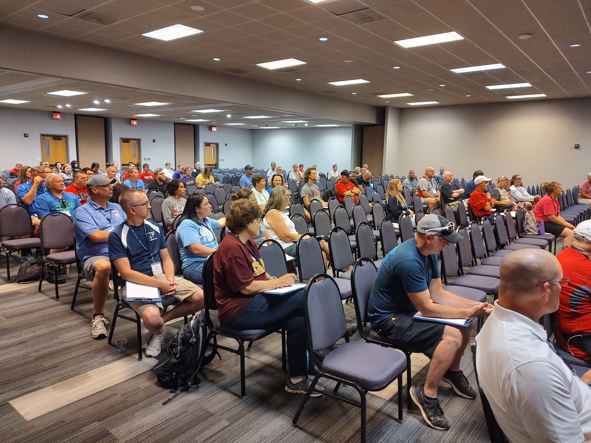 KSHSAA's tweet photo. Kansas Coaches association meeting starts the day! https://t.co/11ayhfEOEQ