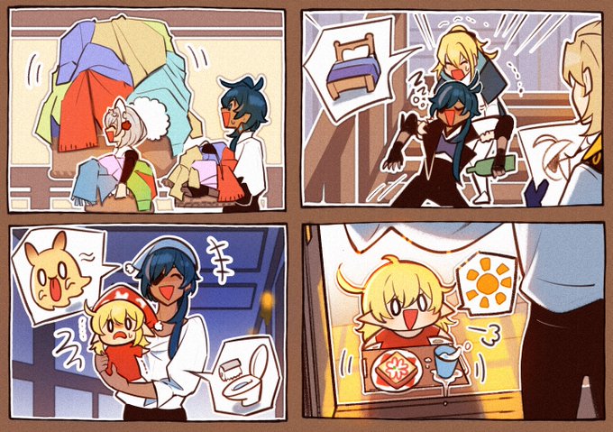 if kaeya lives in the Knights!👔🛏🍽⚔ 