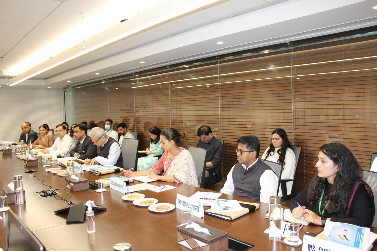 MSDESkillIndia's tweet photo. The Government of India and Government of Japan today held the third Joint Working Group (JWG) meeting to discuss the way forward for successful implementation of the Specified Skill Worker (SSW) scheme. 

#SkillIndia #Skill4All https://t.co/55KRuI1P6R