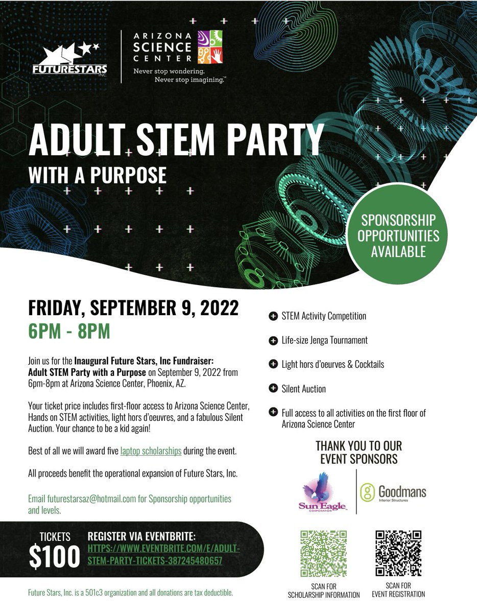 futurestarsaz's tweet photo. Come out to an event that will allow you to be a kid again. https://t.co/3KVvitzx2e https://t.co/Yrgug9KuZw