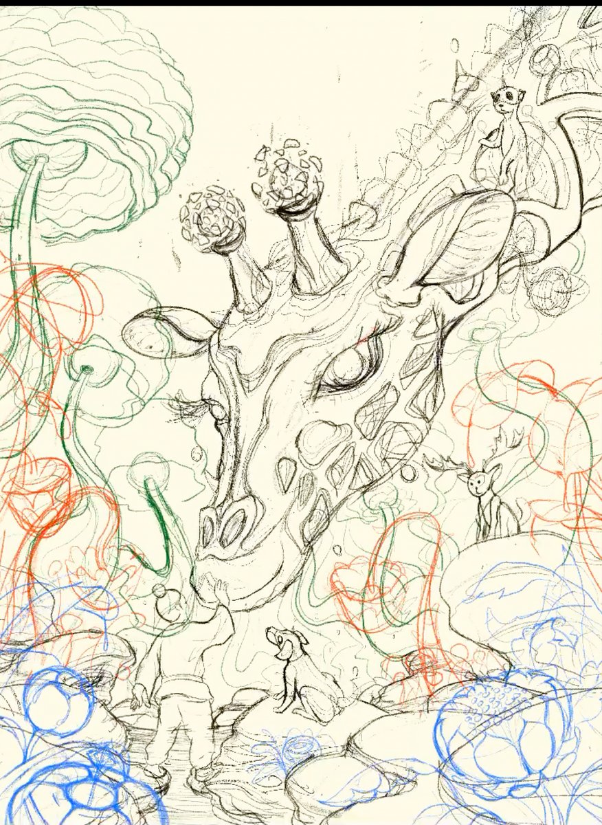 First piece of < Magic Realism > series. This new series explores the relationship between magical/ mythical elements and realistic world- A fusion of dream and reality that exists in the realm of art. #art #nftcommunity #illustration #surrealism #dream