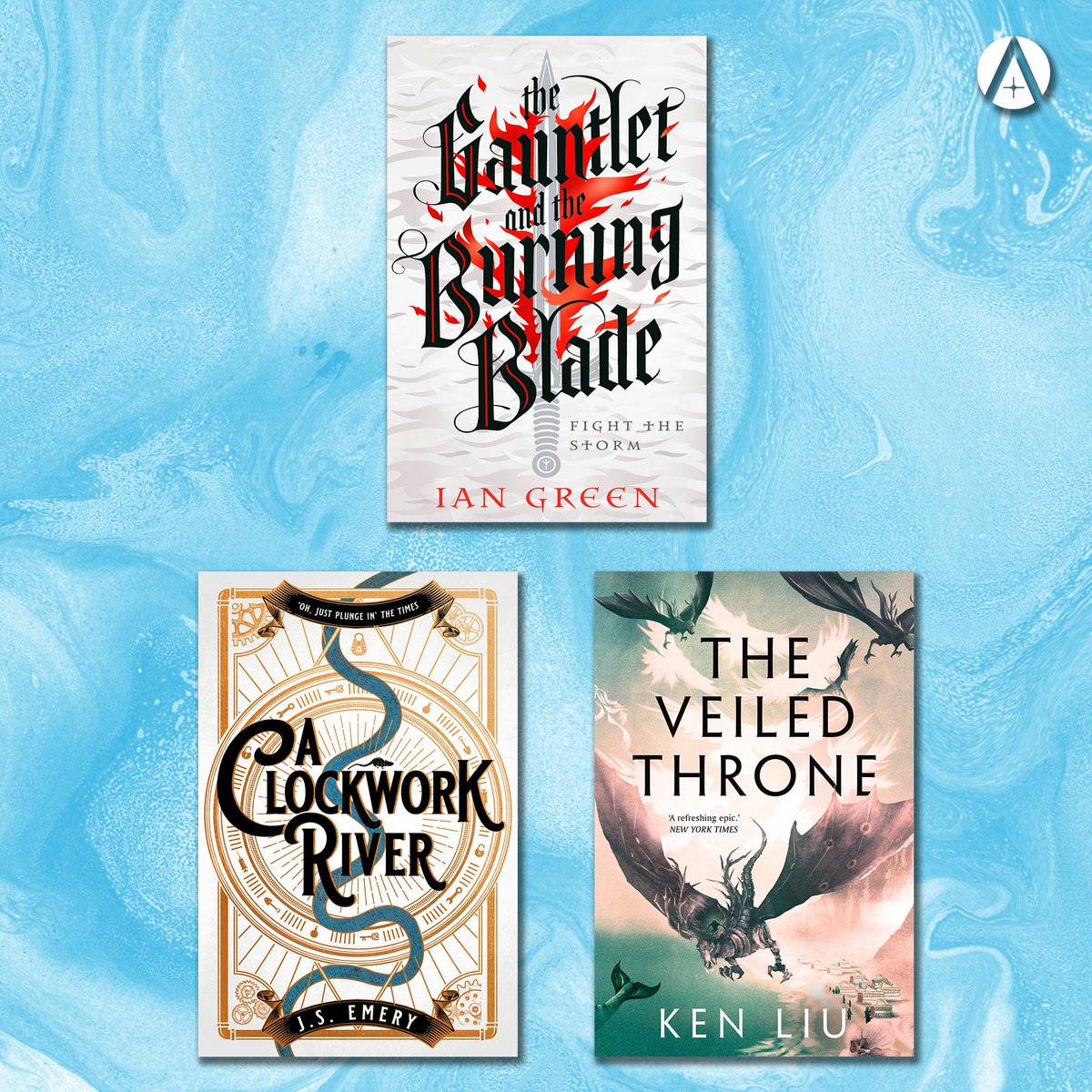 AdAstraFiction's tweet image. We have three exciting releases this Thursday!

🔥 #TheGauntletAndTheBurningBlade by @IanTheGreen
⚙️ #AClockworkRiver by @JS_emery
🗡️ #TheVeiledThrone by @kyliu99

Go get your pre-orders in!