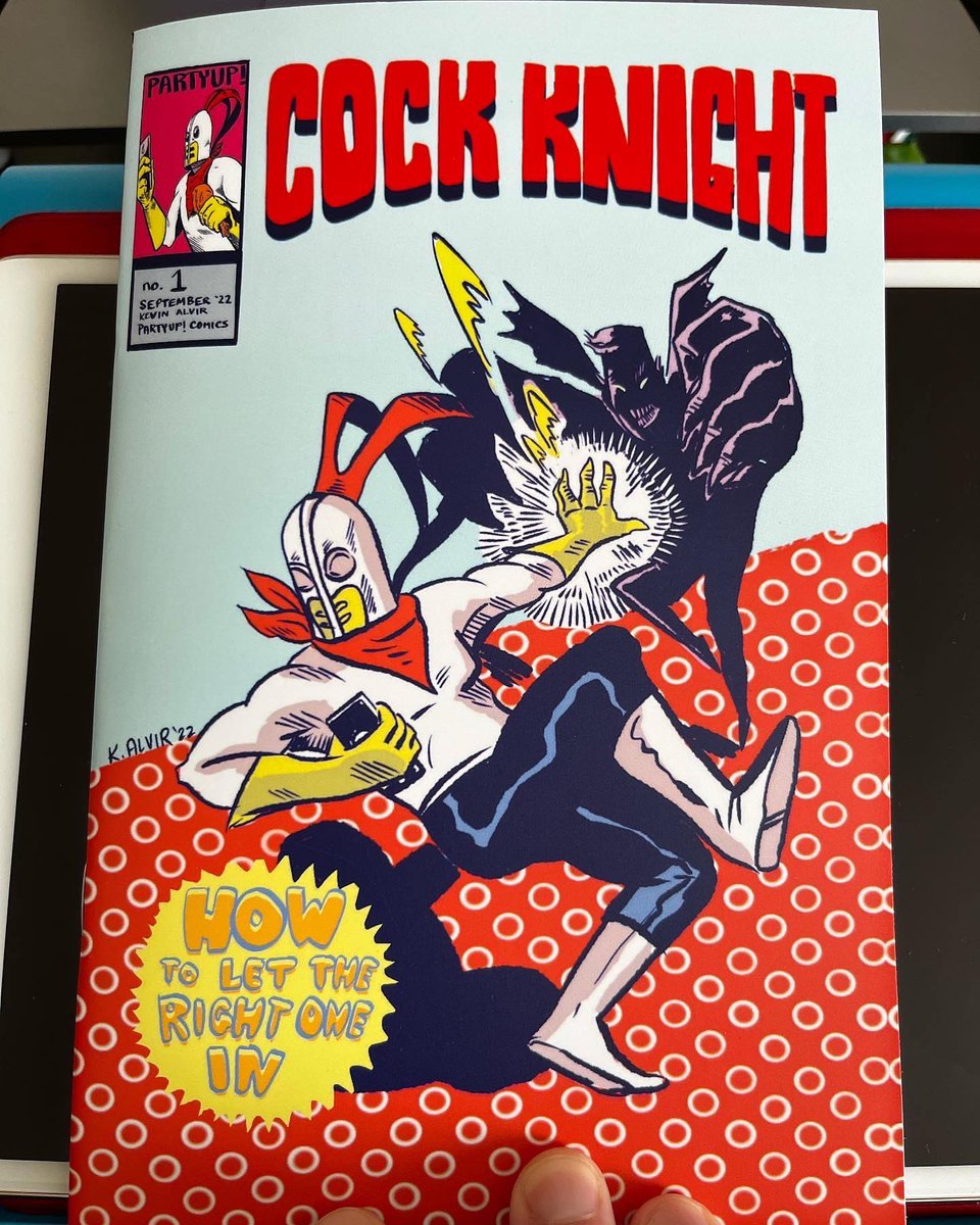 IAmTheKeviverse's tweet image. Hey! My music side is taking a break but my comic booking side is happening. Check out COCK KNIGHT! Dm me for a copy. $5 + $2 for s&amp;amp;h. Real funny ridiculous superhero shit. #comics