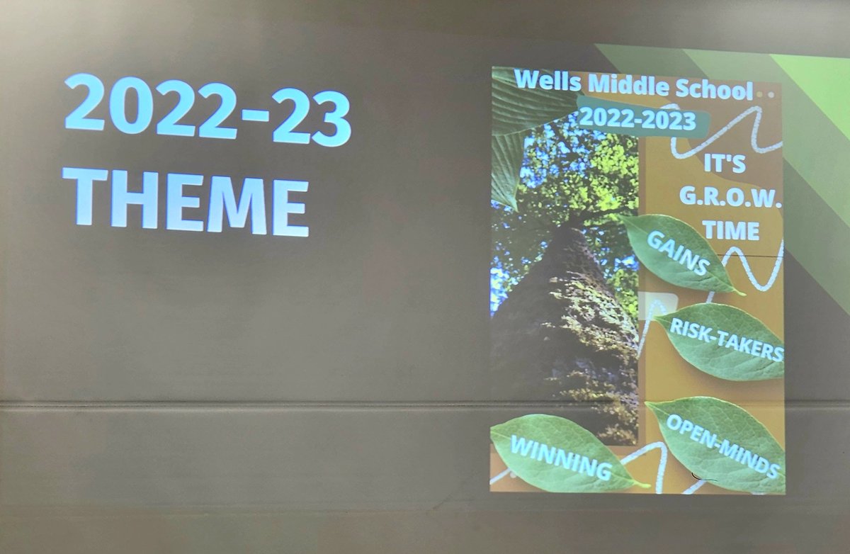 McGowenSci's tweet photo. Back on the grind with the Winning Wells Leadership Team! @WellsWolverines #WinningWells #TheWellsWay https://t.co/T72VVFd0Lf