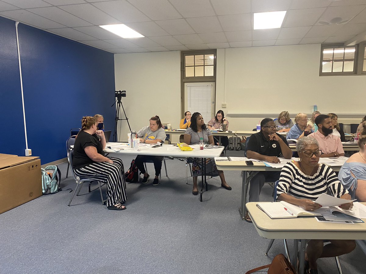 Corsicana ISD special education teachers, diags, and speech staff diving into Standards Based IEP Development Training to provide the very best for our #cisdspecialprograms students! #riseandroar #dontbejustbeMORE