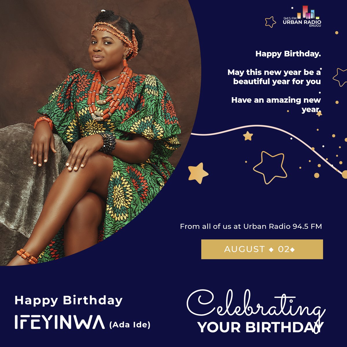 UrbanRadio945's tweet photo. It is the phenomenal Ada Ide @ify_adaide Birthday.
She has being nothing short of amazing.
Here is to wishing Ifeyinwa an amazing new year.
May this new year be a beautiful year for you.
#urbanradio
#adaide
#coalcity
#happybirthday https://t.co/DpN6CVAHME
