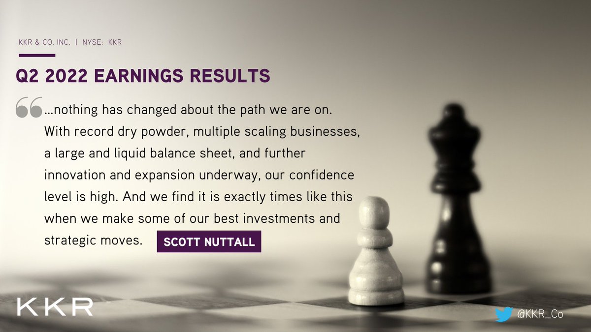 $KKR Co-CEO Scott Nuttall reflects on the quarter: 
ow.ly/1CZq50K9zT9 #KKRQuarterlyResults