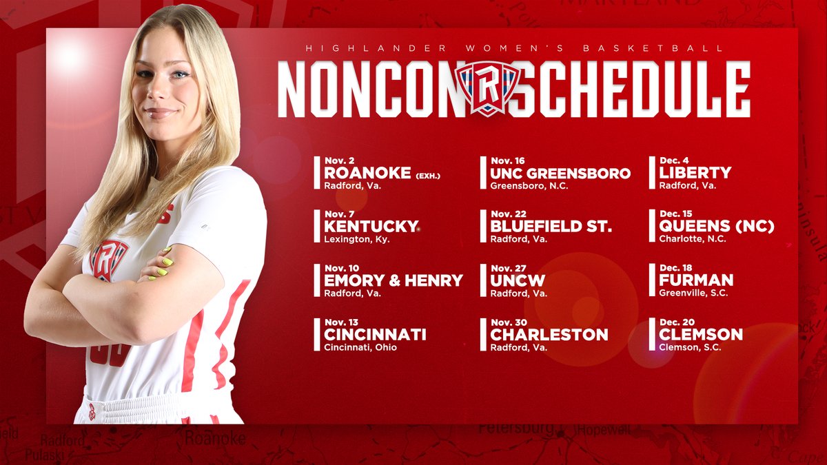 𝐌𝐚𝐫𝐤 𝐘𝐨𝐮𝐫 𝐂𝐚𝐥𝐞𝐧𝐝𝐚𝐫𝐬!

The 2022-23 Non-Conference schedule is HERE!

📰 | bit.ly/3BB1daD
🗓️ | bit.ly/3BxNEbV

#RadfordTough | #RiseAndDefend