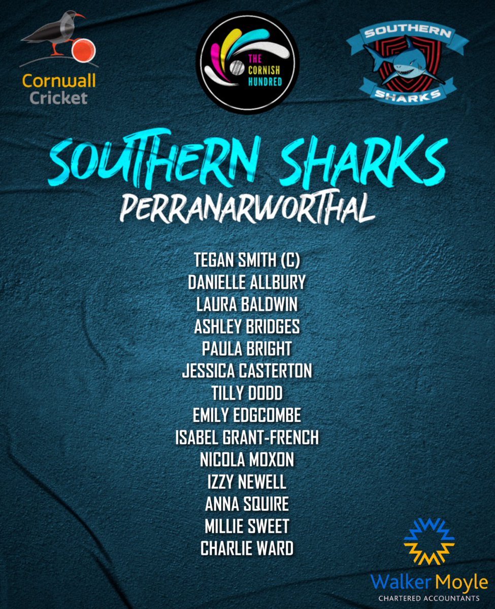 CornwallCricket's tweet photo. Cornish Women's Hundred squad announcements. Kindly sponsored by:

https://t.co/9CCAaFpFBK https://t.co/R9yCMf8uJm