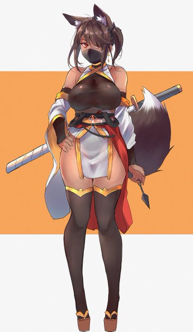 手癖で褐色くノ一狐 