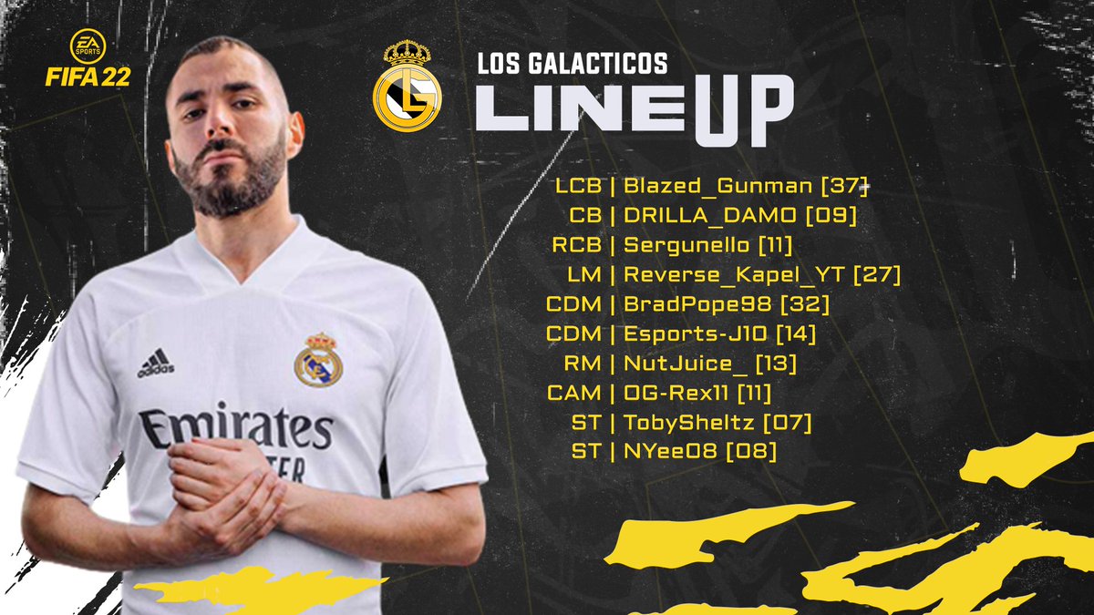 Los Galácticos (@losgala_) on Twitter photo 👊🏽 Tonight’s matches in the <a href="/OfficialVPG/">Virtual Pro Gaming</a> ⚽️
🆚 Empire Gaming 🇬🇧
🆚 NTZ 3Gen Academy 🇪🇺
🆚 Exodus XI 🇪🇺
🆚 Unknown Gods 🏆 (CUP)
WATCH LIVE (8pm): twitch.tv/esportsj10
<a href="/VPGUK/">VPG UK Leagues</a> <a href="/VPGEurope/">Virtual Pro Gaming | Europe</a>
#ProClubs #FIFA22 👊🏽 Tonight’s matches in the <a href="/OfficialVPG/">Virtual Pro Gaming</a> ⚽️
🆚 Empire Gaming 🇬🇧
🆚 NTZ 3Gen Academy 🇪🇺
🆚 Exodus XI 🇪🇺
🆚 Unknown Gods 🏆 (CUP)
WATCH LIVE (8pm): twitch.tv/esportsj10
<a href="/VPGUK/">VPG UK Leagues</a> <a href="/VPGEurope/">Virtual Pro Gaming | Europe</a>
#ProClubs #FIFA22
