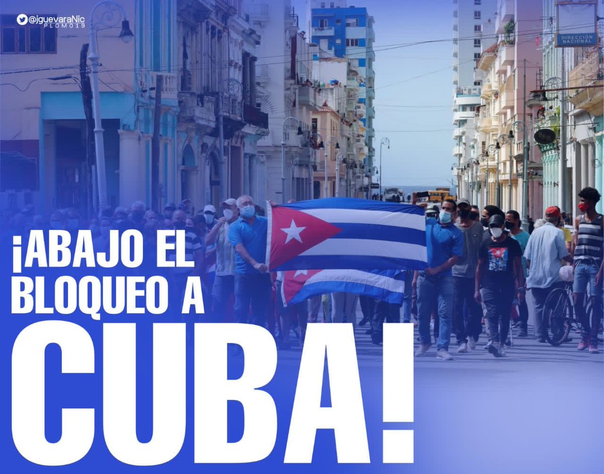 El bloqueo económico, comercial y financiero impuesto por los Estados Unidos contra Cuba, es el más largo en la historia de la humanidad  #NoMasBloqueo #LatirAvileño  #CubaPorLaPaz