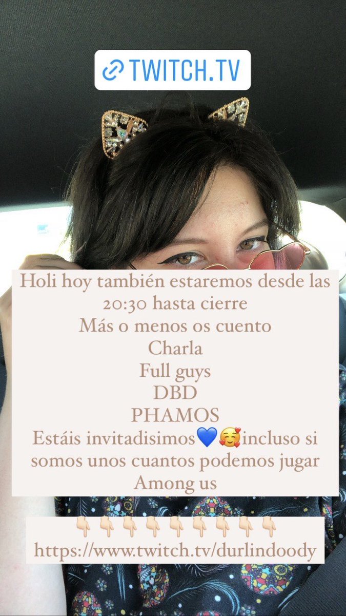 DurlinDoody's tweet photo. Holiii  hoy también estaremos desde las 20:30 hasta la 01:00 
más o menos os cuento el horario.

20:30-21:00.  Charla 
21:30-22:30.   Full Guys
22:30-00:00.  DBD
00:00-01:00. Phasmofobia 

Estáis totalmente invitados nos vemos esta noche 💙

👇🏻👇🏻👇🏻👇🏻👇🏻
https://t.co/5M44SHHFm1 https://t.co/MrKoyamax4