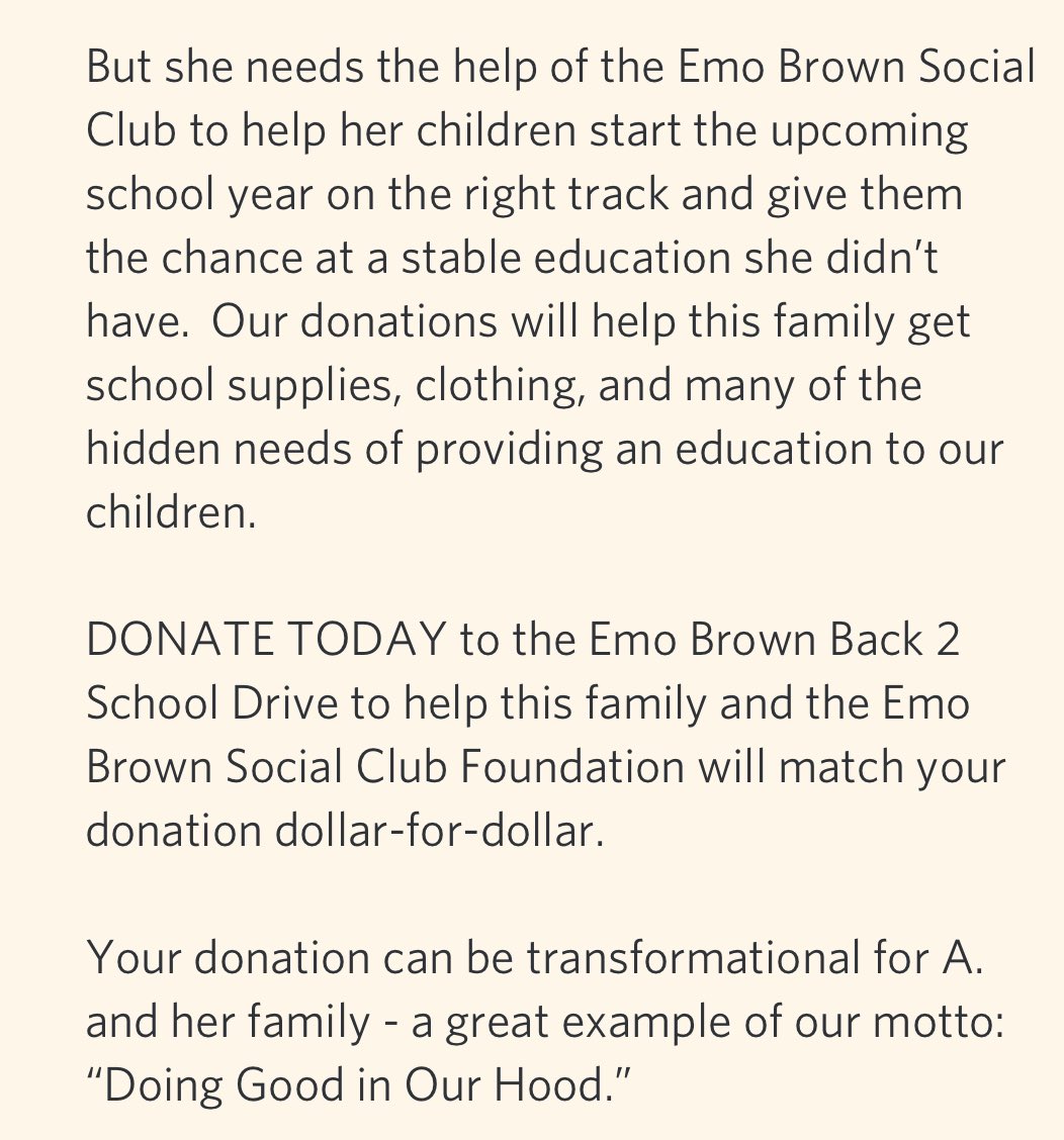 NotGarvin's tweet photo. If you are fortunate enough to be in the position to donate, please consider this worthy cause and assist a young single mother of three help her kids start the upcoming school year on the right track. Your consideration and RT’s are appreciated. https://t.co/jee26egcMx https://t.co/gLd3ktTdCf