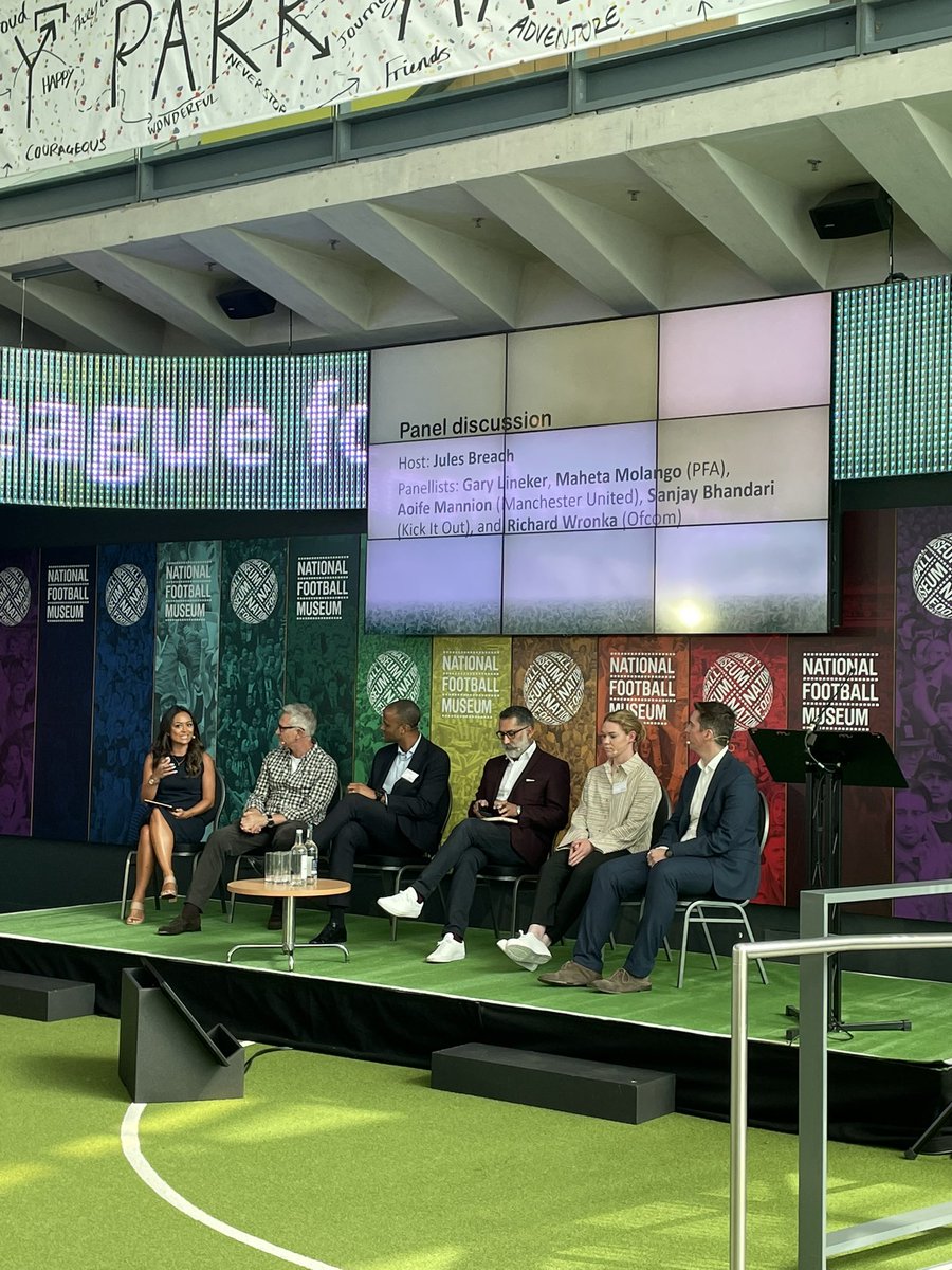 Our expert panel takes to the stage here <a href="/FootballMuseum/">Nat. Football Museum</a> #CrossingTheLine