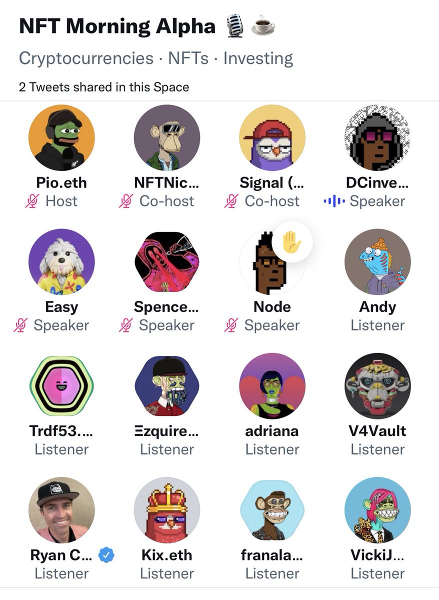 andyfranco's tweet image. Wow!  My 🧠 just 🤯!  One of the best shows to date!  If you are in #nft #crypto this is a MUST Listen!  Thank you @iamDCinvestor  I learned so much.  @DepecheNode_  thanks for putting this together.  @piovincenzo_  @allnick @SpeculatorArt @_thesignal best hosts in the biz!