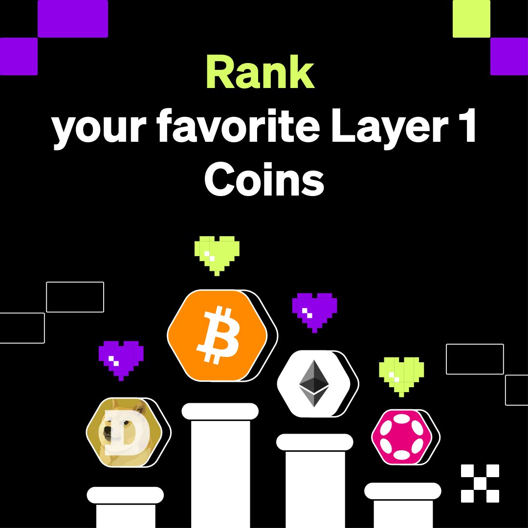 🏆 Rank your favorite Layer 1 #cryptocurrencies 👇
1.
2.
3.