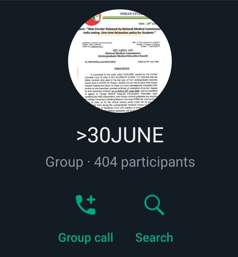 IndianChina's tweet photo. We have created a group for 2017 batch Indian students who got their Certificates after 30th June'22
We are planning to bring this to National Medical Commission's notice about how this new rule is creating problems for students as not all the 2017 is covered under it. DM to Join https://t.co/rAdA7uaKJz