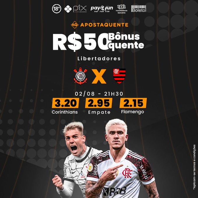 👉Voc&ecirc;s pediram, o adm atendeu! Hoje o b&ocirc;nus quente &eacute; de R$50 - e pega essa - para os 15 primeiros que<a href="/tag/libertadores"class="tags"><span>#libertadores</span></a>