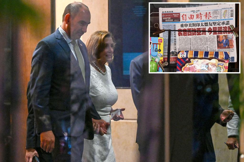 nypost's tweet photo. Pelosi arrives in Taiwan, defying China threats and US military warnings https://t.co/3Cdlc6tt12 https://t.co/cZwzz23eoj