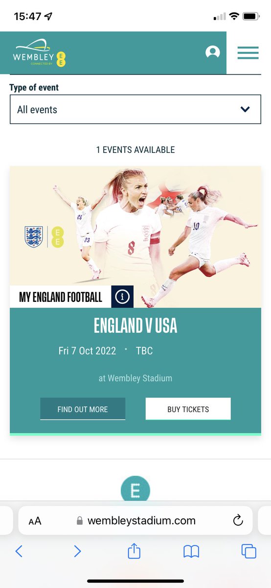 lynetteyoung23's tweet photo. @Bex292 @donnariz @Lionesses @USWNT @wembleystadium Head back to this page and keep clicking buy tickets. I am still logged in and can still get tickets. Good luck https://t.co/7xLsCiG9Rn