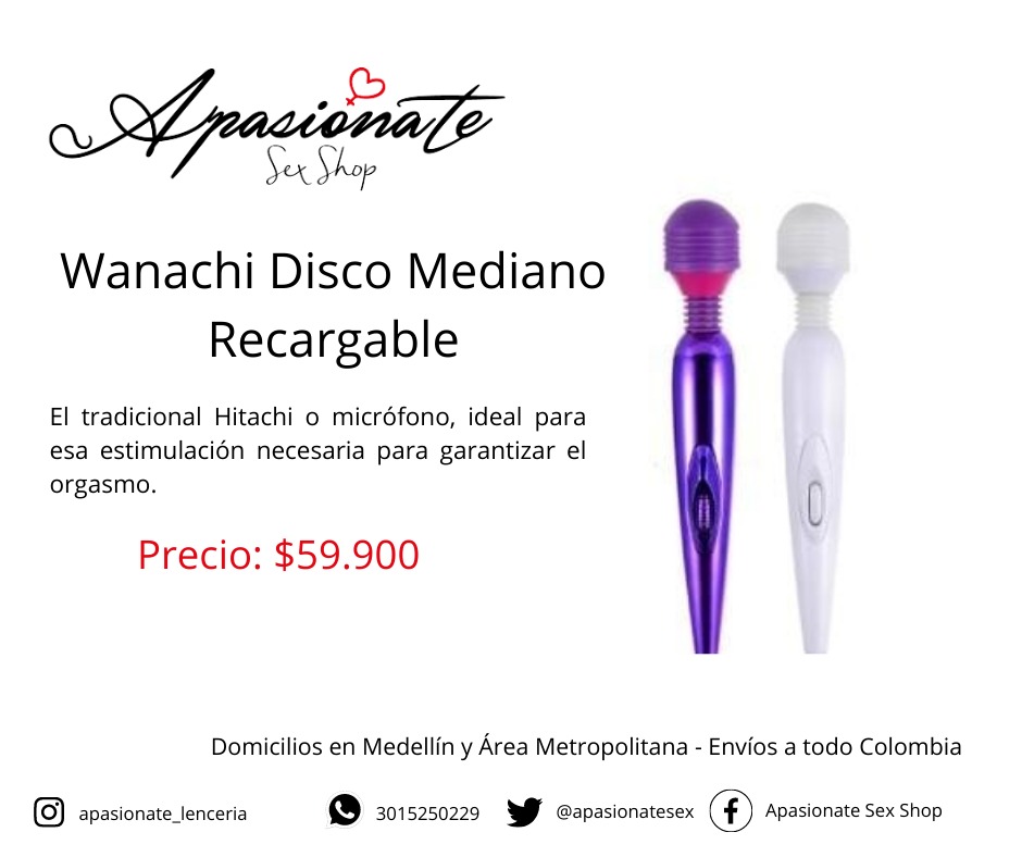 Wanachi Disco Mediano Recargable USB

Precio: $59.900

Domicilio discreto en Medellín y el Área Metropolitana - Envíos a todo el país.  

Somos <a href="/ApasionateSex/">Apasionate SexShop</a> 

Pregunta por lo que necesites. 

Pedidos al DM o al WhatsApp (Bio)