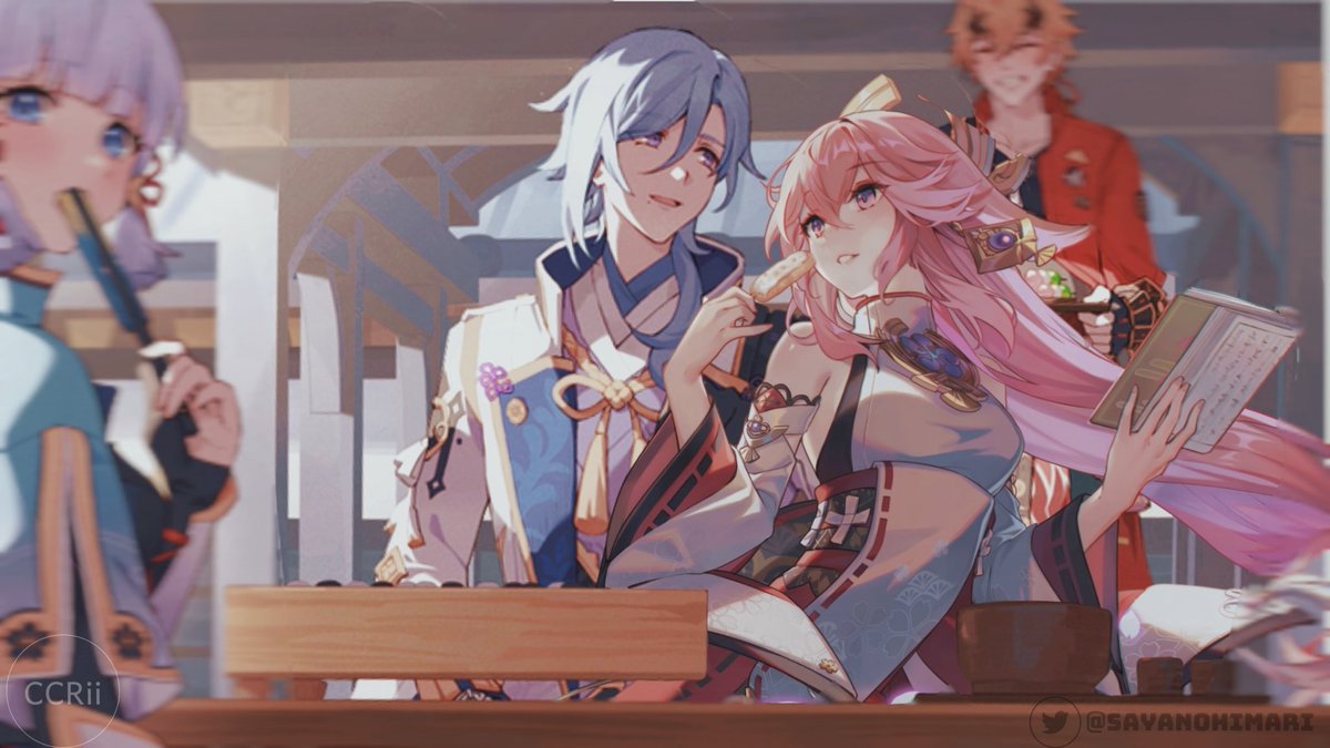 A request of my follower on Facebook 🥹 They fit each other very well right 👀?

#GenshinImpact #YaeYato #yatoyae #KamisatoAyato #YaeMiko