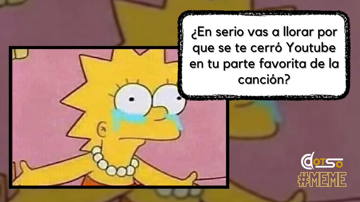 DotsoEc's tweet image. Nos contaron por ahí que este es un mal del que sufren los #CM #MusicLover #MusicForWork #Humor #LisaSimpson #MEMES #Marketing