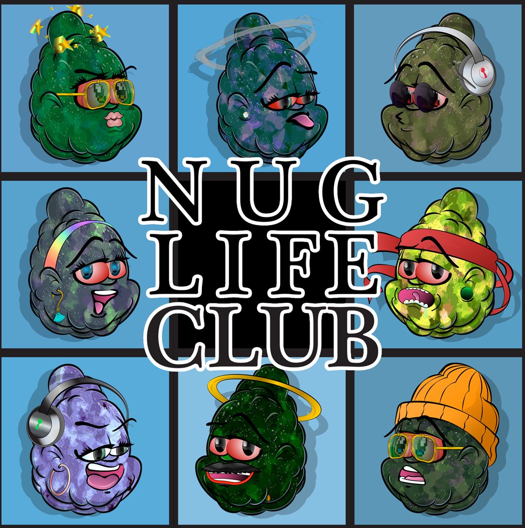 almostazero's tweet photo. Here’s a story, of a Nug named Grade-A, who was busy with three buds of his own. They were four nugs altogether, yet there were all alone.
That’s how they became the Nug Life Club, the #nuglifeclub #mmemberville #cannabiscommunity #classicstrains #nft #nfts #nftshill #crypto https://t.co/tFBFehKTqz