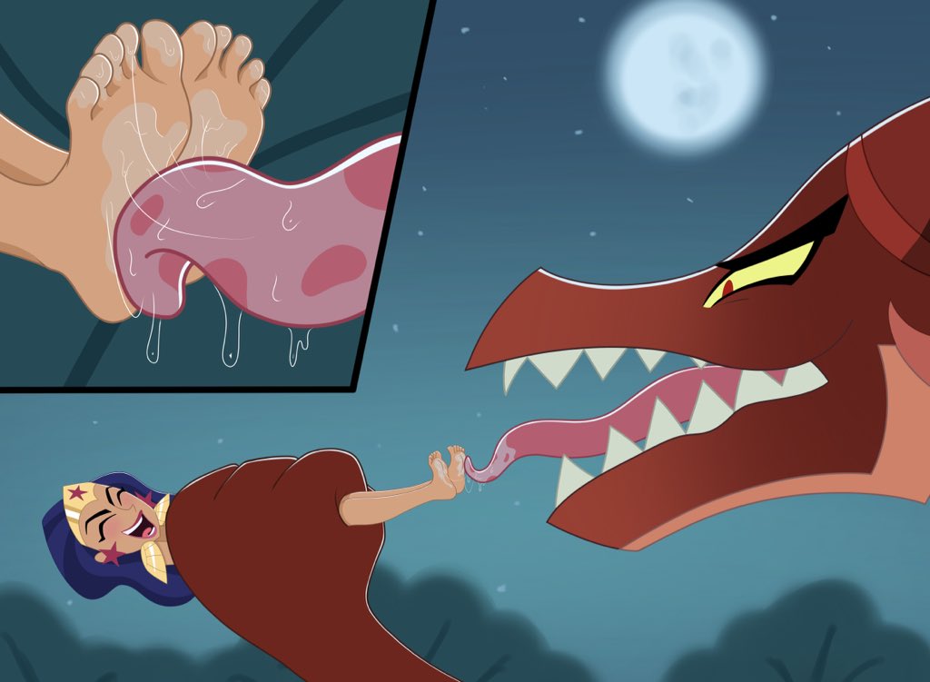 Footlovers1234's tweet photo. Dragon licks feet of wonder woman 🦶🏻👅

#dCSHG
#dcsuperherogirls
#wonderwoman
#dianaprince
#lickfeet 
#FOOTFETİSH 
#footfetısh 
#soles
#barefoot https://t.co/c0zvXcBUQm