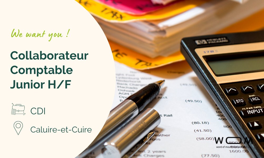 WOMRecruitment's tweet photo. 🌟 🔢 Nouveau poste dans une équipe conviviale et un #cabinet bien organisée !

Nous recherchons pour un de nos clients un #Collaborateur #Comptable #Junior H/F à Caluire-et-Cuire📍 en #CDI !

Vous souhaitez nous adresser votre #candidature ? https://t.co/SH9lwGzv0P ✅ https://t.co/NWcamP03ia