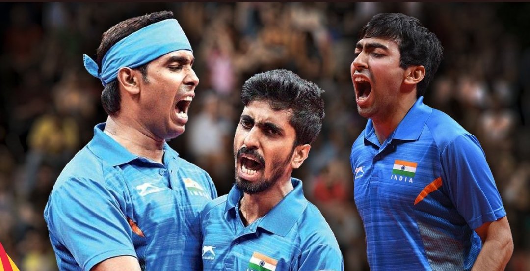 #GOLD for #Indian #tabletennis men's team. #Congratulations #CWG2022 #CommonwealthGames2022 #GoldMedal