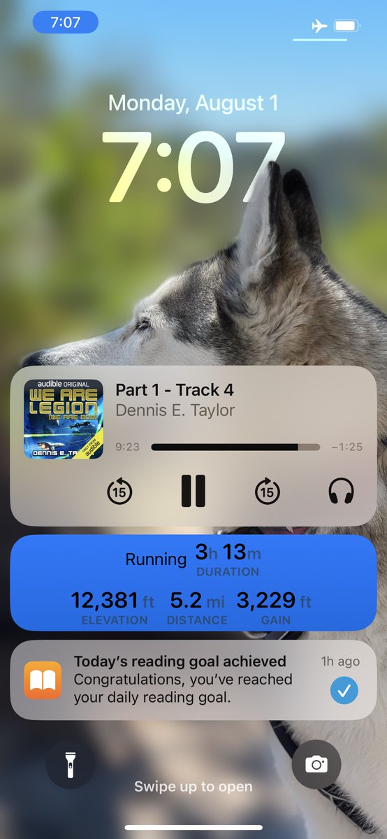 camdeardorff's tweet photo. I quickly threw together a Live Activity for Landscape before our hike last weekend. 
- Super convenient to see stats on the Lock Screen 
- Easy to build. This prototype is ugly but was ~2hrs of work. 

Very excited for this feature to ship with iOS 16 https://t.co/MsMv7z5tmU
